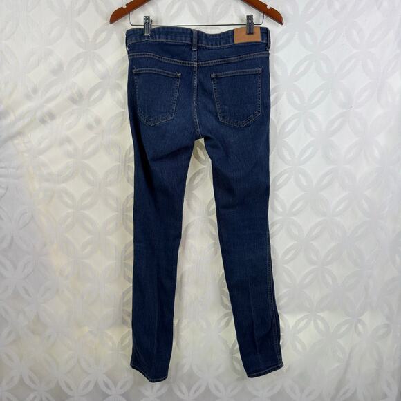 H&M Sqin Low Waist Slim Leg Dark Washed Jeans Size 28 - Picture 6 of 8